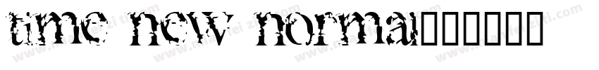 time new normal字体转换